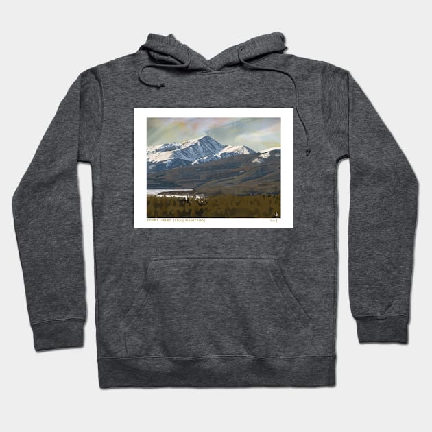 Mount Elbert in Colorado Hoodie by sydneybrookeart